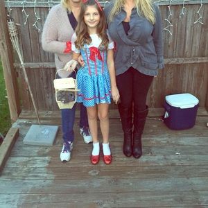 Wizard of Oz Dorothy Costume WITH Ruby Slippers